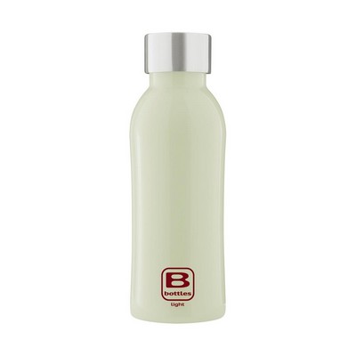 B Bottles Light - Light Green - 530 ml - Bottiglia in acciaio inox 18/10 ultra leggera e compatta